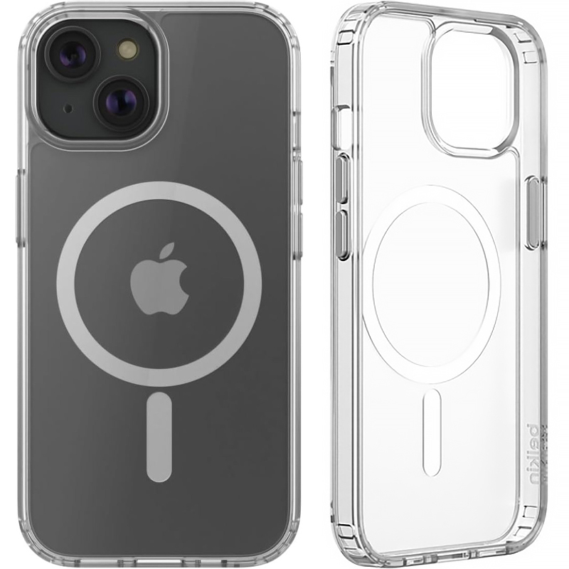 Etui Belkin SheerForce Magnetic Treated Protective Phone Case z MagSafe do iPhone 15, przezroczyste